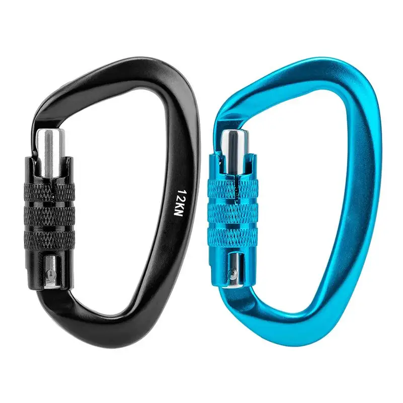 

Carabiner Keychain Alluminum D-ring Buckle Multi Colors Carabiner Snap Hook Clip Keychains Camping Backpack Buckle