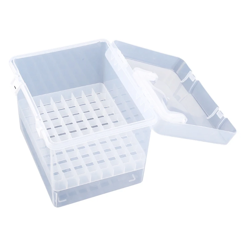 80 Slot Plastic Carrying Marker Case Holder Storage Organizer Box for Paint Sketch Markers-Fits for Markers Pen from 15mm to