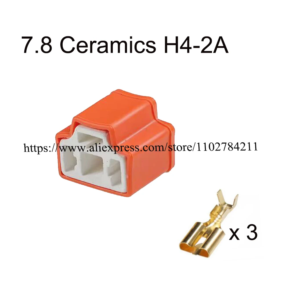 

100 набор, 7,8 керамический водонепроницаемый автомобильный тройной соединитель, тройной Автомобильный штекер, в комплект входит уплотнение клеммы