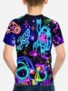 T-shirty Korean Children's Clothes 2024 Kids Neon Colorful Light Spring Clothes Children's Boy's Clothing Tops T-shirt for a Boy 2