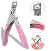 Professional Nail Art Clipper U-cut Stainless Steel Nail Cutter Scissors French False Trimmers Cutters Nail Art Tools With Magne 2