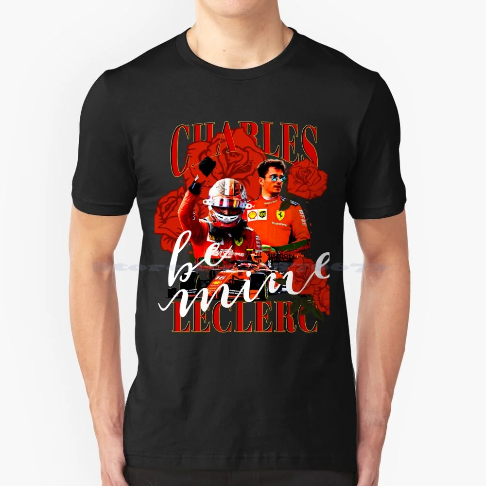 Charles Leclerc 9 T Shirt 100% Cotone Tee Charles Leclerc Charles Leclerc Win Charles Leclerc 16 Charles Leclerc Charles