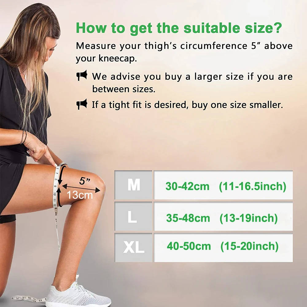 1 PC Sports Lengthen Leg Compression Sleeve Knee Protector Non-slip Knee Brace Support for Joint Pain Relief and Injury Recovery