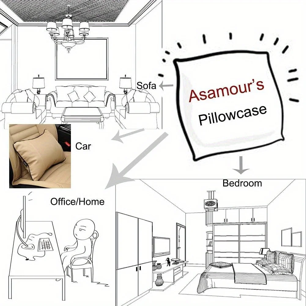 Grey Stripe Geometric Cushion Cover – Modern Sofa & Bedroom Pillow Cover 6