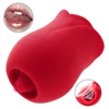 Female Clitoris Masturbators for Vibrator Rose Shape Tongue Licking Nipple Anal Stimulator Fast Women Lesbian Sex Toys adult toy 1