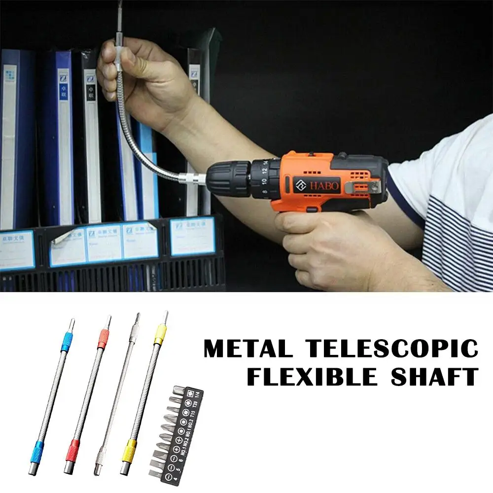 

Шестигранная ручка металлический Универсальный гибкий вал направленное соединение металлический гибкий аксессуар инструмент Отвертка удлинитель F1u2