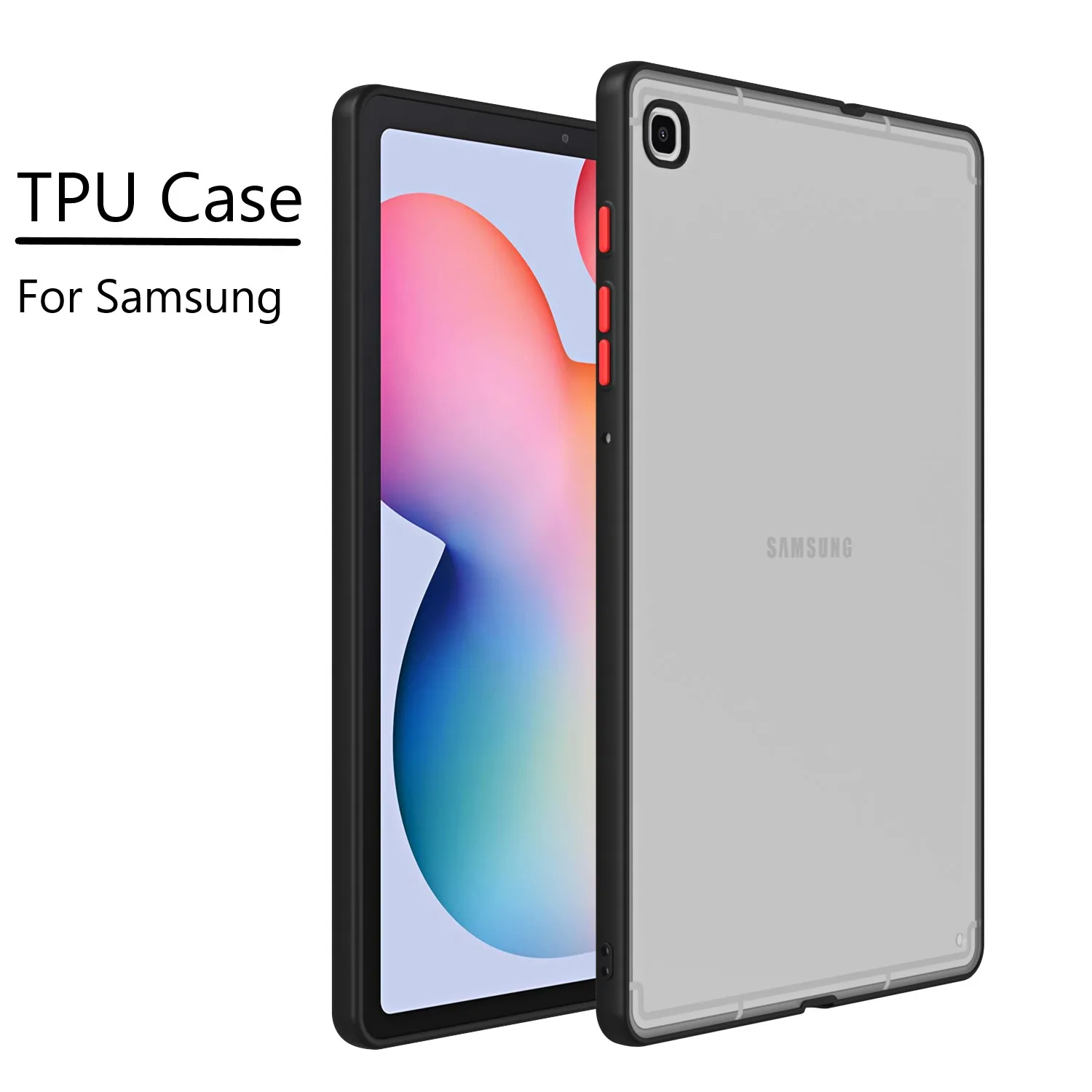 Capa Traseira Macia Tpu para Samsung Galaxy Tab a8 10.5 X200 a7 T500 Lite T220 8.7 T290 para s8 X700 s7 T870 S6lite 10.4 P610 P619 P613
