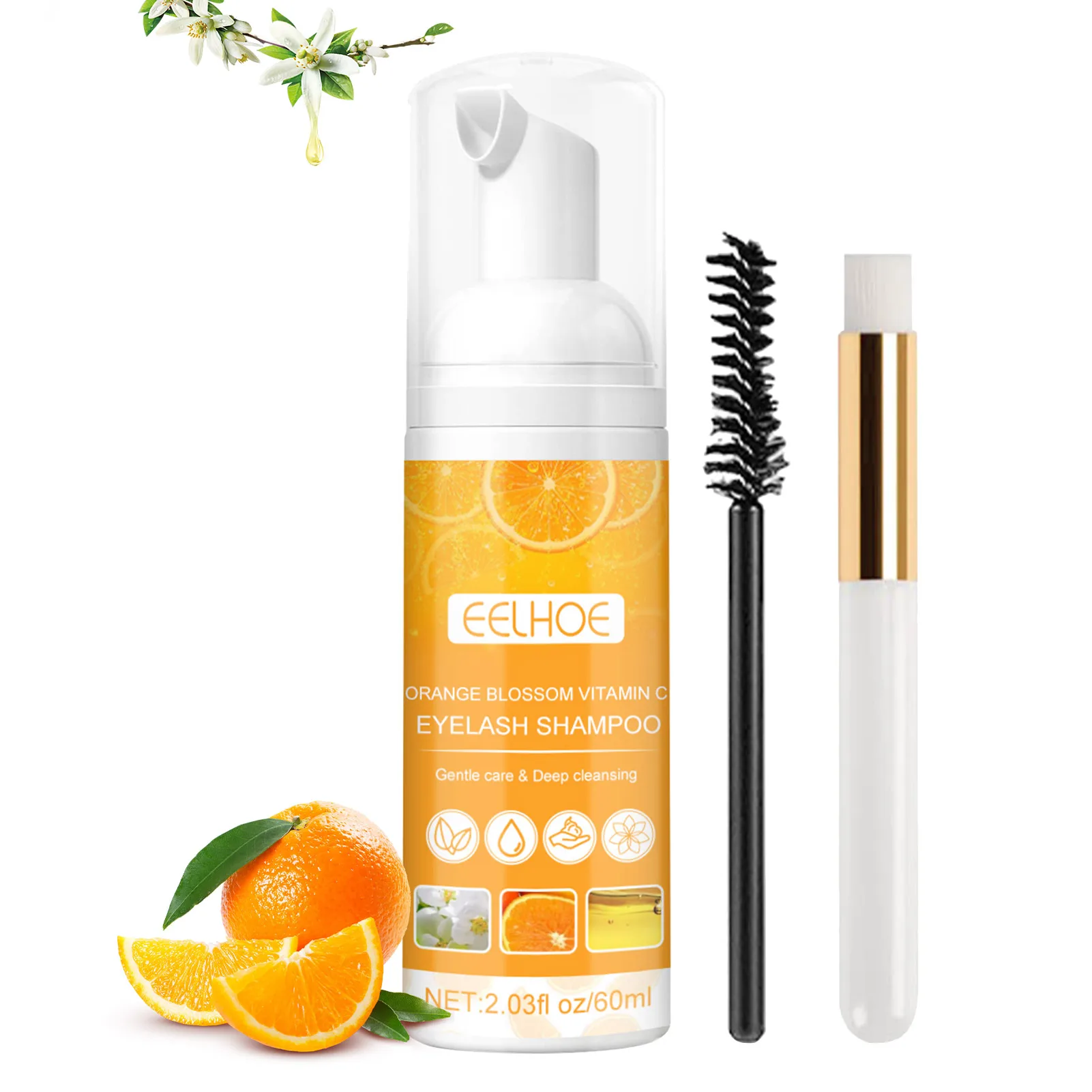 Eyelash Makeup Cleansing Foam Eyelid Foaming Cleanser Lash Wash For