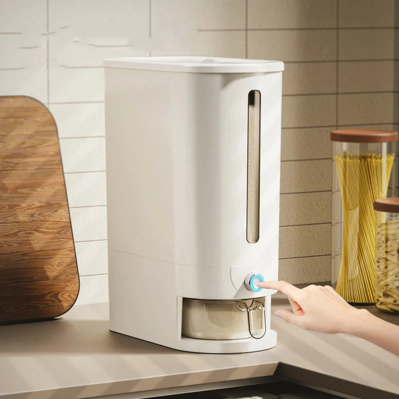 20/10KG Automatic Rice Dispenser Insect-Proof Sealed Grain Storage Dispenser Keep Dry Fresh Kitchen Grain Container 2
