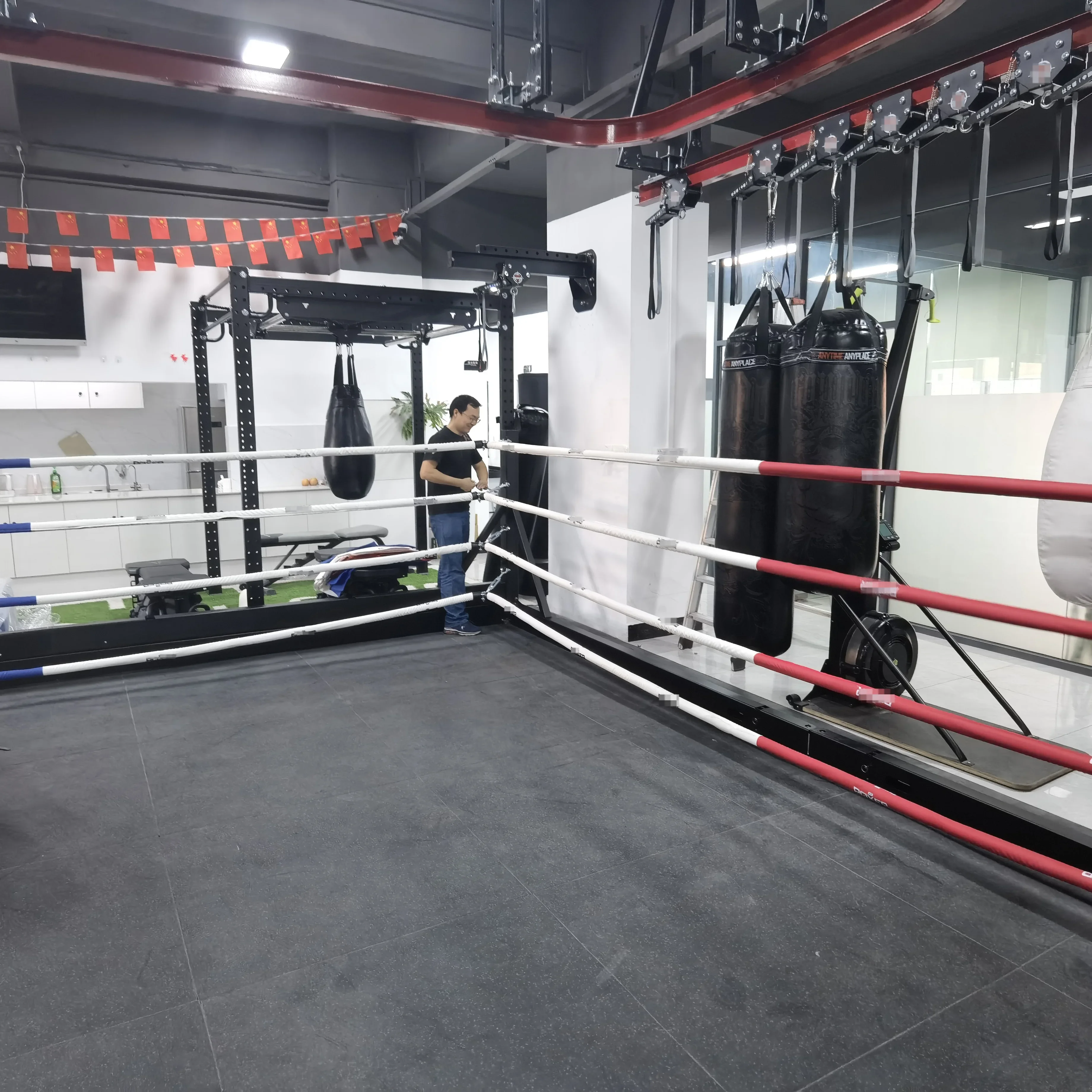 Professional Factory Boxing Ring Rope Covers Boxing Ring Ropes 5 X 5 Meter Ropes