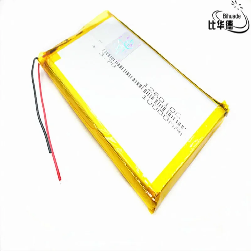 1/2/4Pcs Large Capacity 3.7V,10000mAH,1260100 Polymer lithium ion /Li-ion Rechargeable battery for Tablet DVD TOY,POWER BANK,GPS