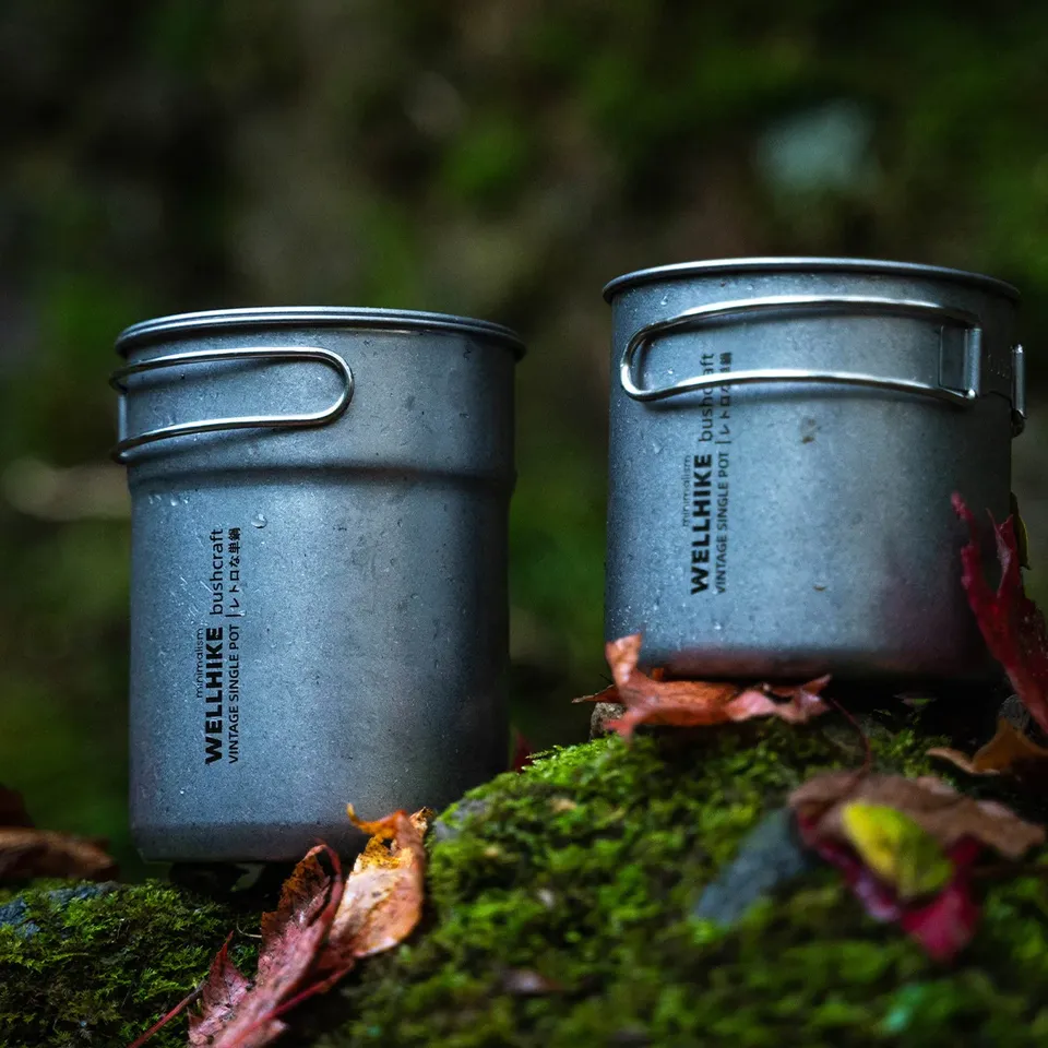 2PCS/set Vintage Stainless Steel Foldable Camping Utensils for Outdoor Picnic Cooking, Compact Metal Tableware Set