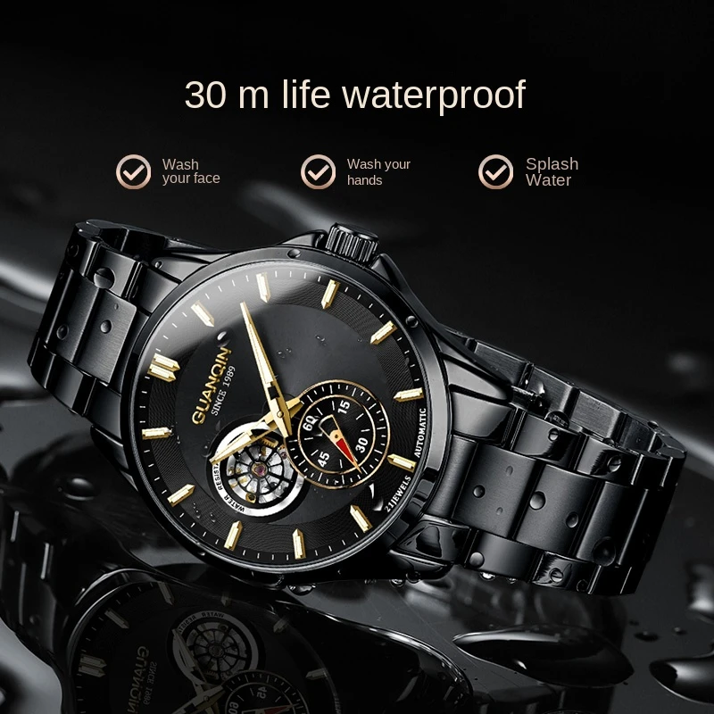 

Waterproof Men's Stainless Steel Mechanical Watch, Fully Automatic Mechanical Watch