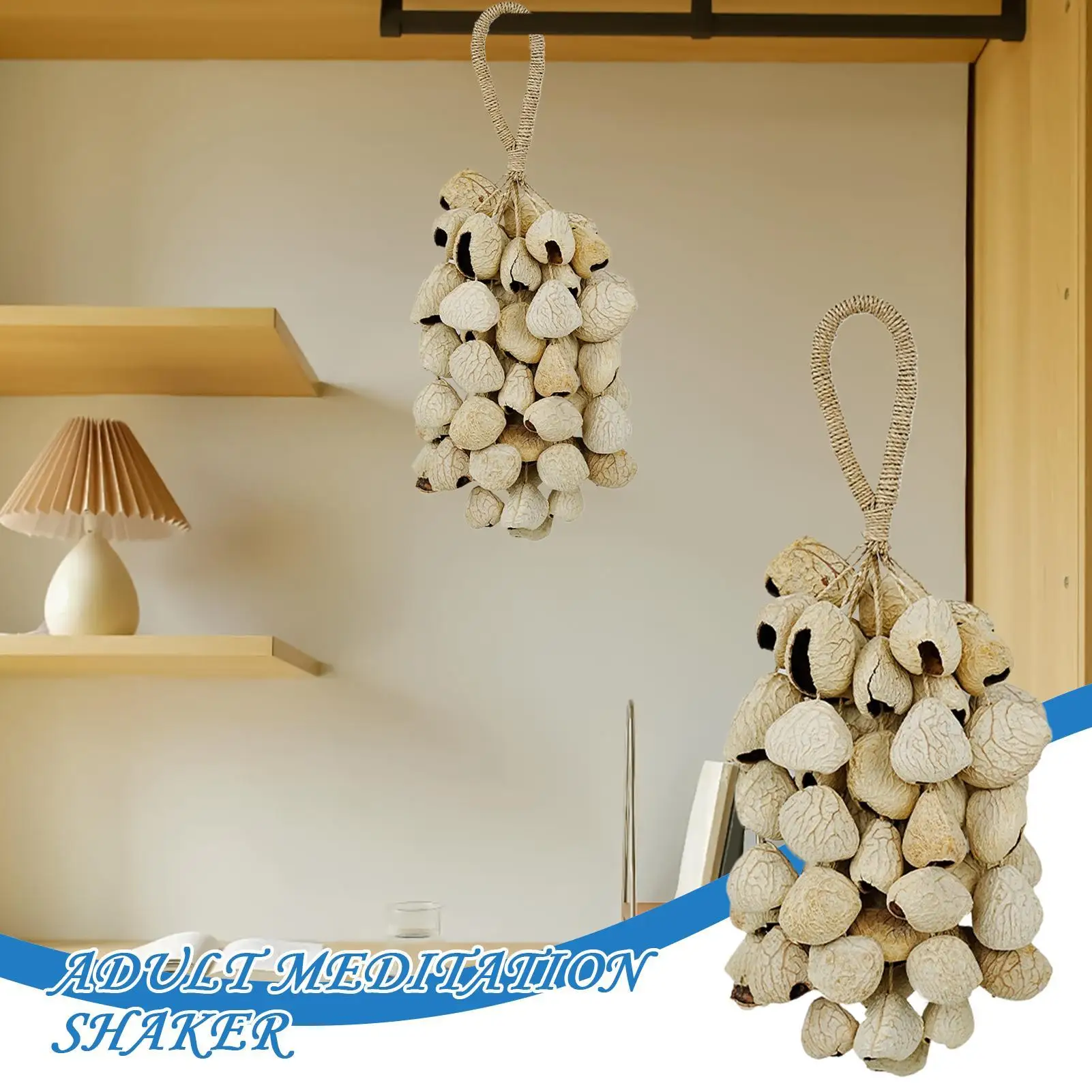 African Hand Shaker Stress Relief Meditation Rattle Meditation Relief Rattle For Outdoor Women Men Bedroom Living Room Balcony