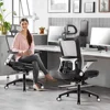 Ergonomic Office Chair With Footrest With Headrest and 4D Flip-up Armrests Computer Executive Desk Chair 2