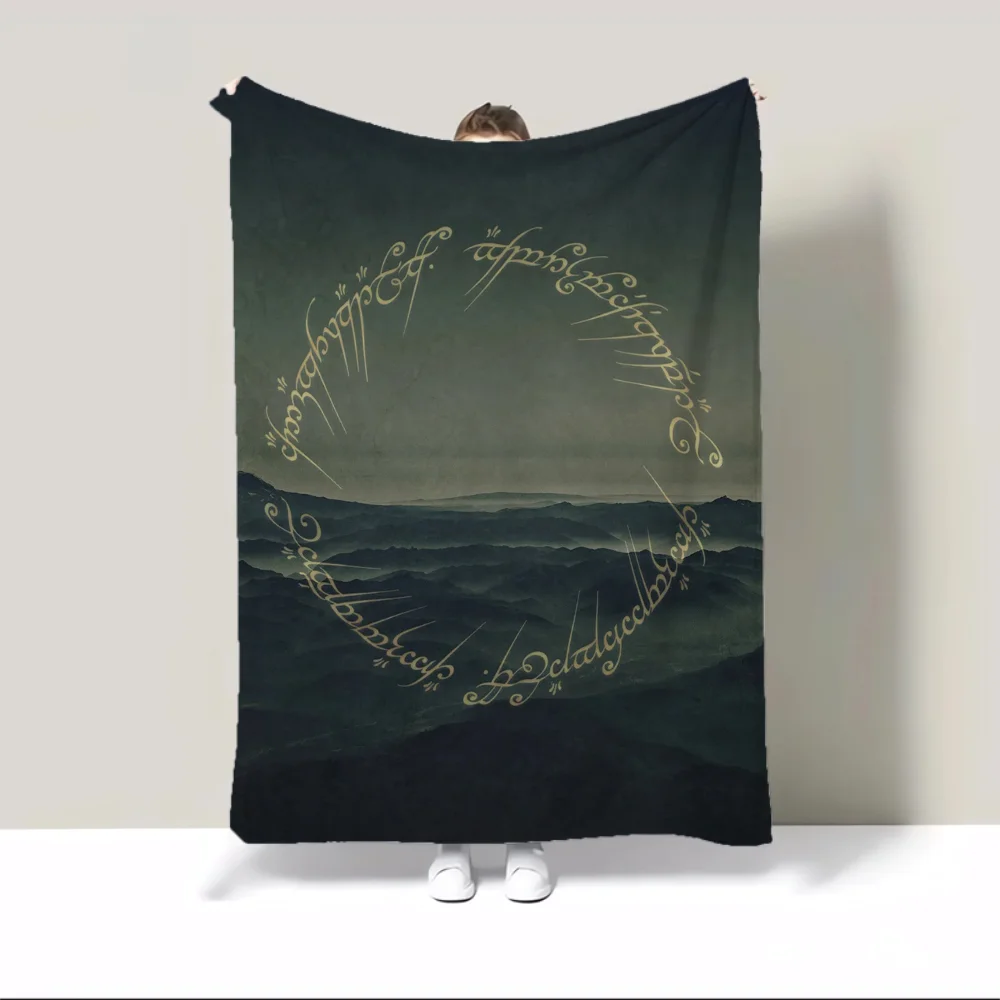 The Lord of the Rings Soft Blanket King Size Hairy Blankets for Bed Throw Luxury Bedding Home and Decoration Fluffy Plaid Knee & 3