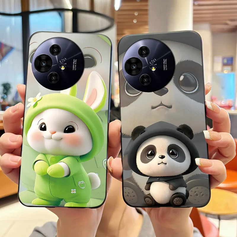 Sleek Black Shockproof Cute Case - Stylish Protection