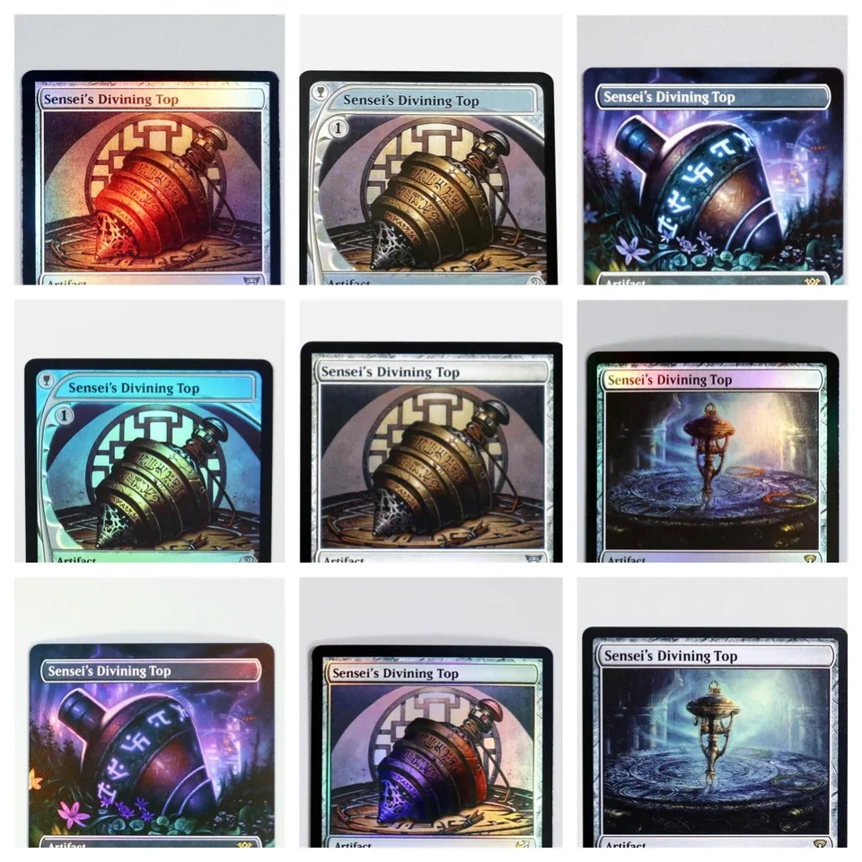Sensei's Divining Top Foil/Holo TCG Magical Proxy Black Top