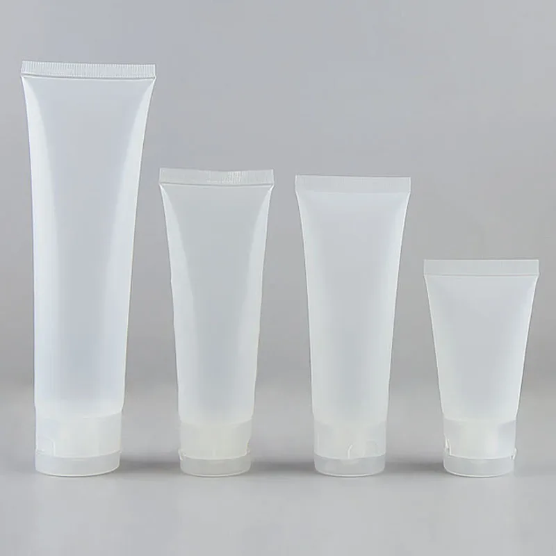 

50PCS/LOT Plastic Face Wash Cleanser Hand Hose Tube Flip-open Cosmetics Makeup Lotion Travel Bottle