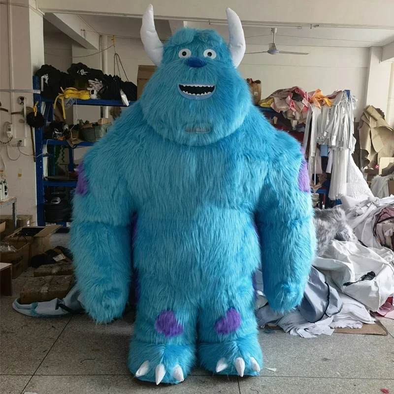 

260cm Huge Inflatable Evil Monster Sullivan Cartoon character Plush Mascot Costume Fancy Dress Party Advertising Ceremony props