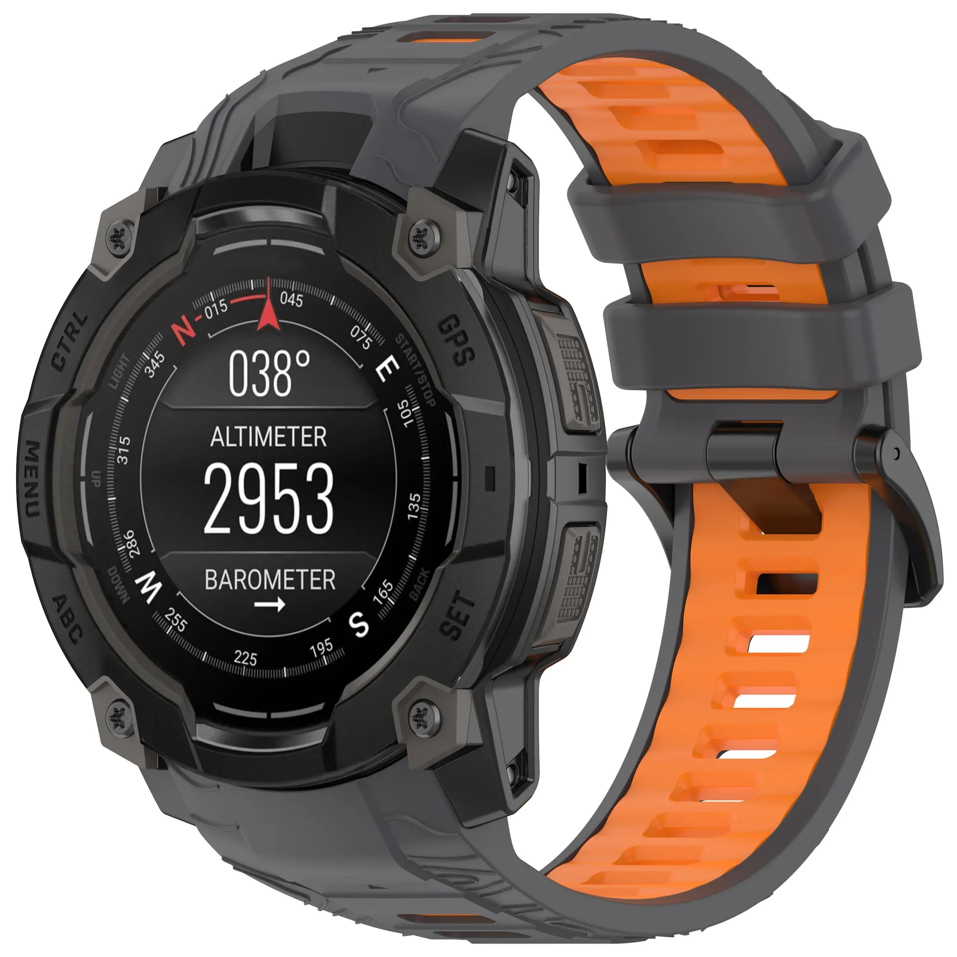 Silicone Two-Tone Soft Breathable Lightweight Watch Strap