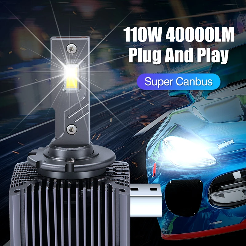 Carshark D3S D1S LED Headlights Canbus D2S D4S D5S D8S Auto Lamps D1R D2R D3R D4R CSP 6000K 110W Bulbs Plug&Play For Car, led car lights,led lights,led bulbs,led headlights,led car headlights,car headlamps