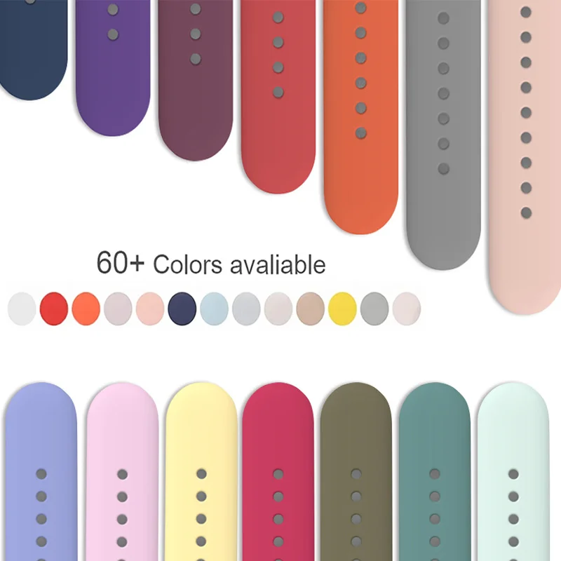 Premium Silicone Sport Watch Band - Versatile Waterproof Strap