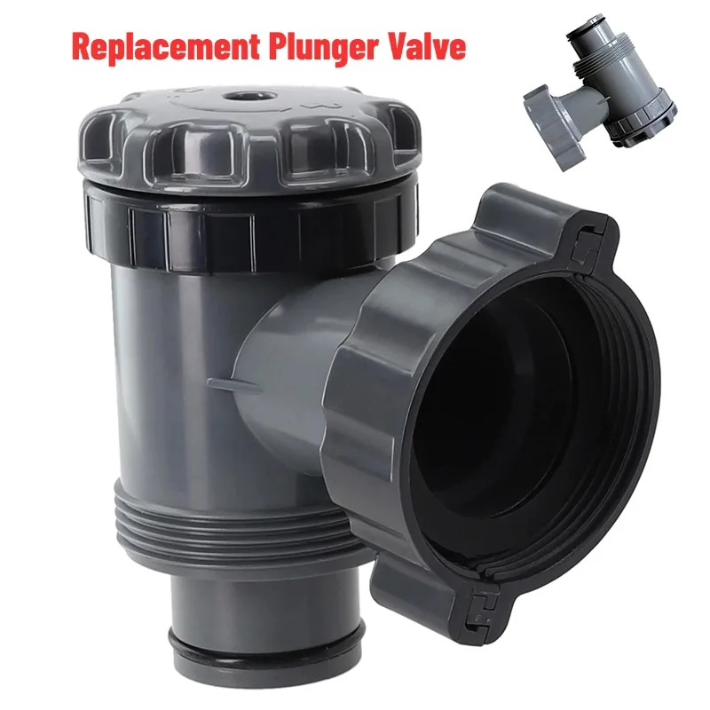 Valvola A Stantuffo Per Pompa Filtro Piscina | 2 Pezzi | Per Tubi 38 Mm E Attacchi 1″1/2 | On/Off Per Piscine Fuori Terra - 3