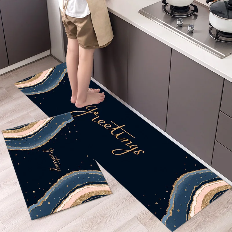 thumbnail image 1 of Felpudo de cocina de estilo bohemio americano, felpudo de entrada para sala de estar, alfombra para el hogar, dormitorio, piso, pasillo, balcón, alfombra antideslizante, 1 of 5