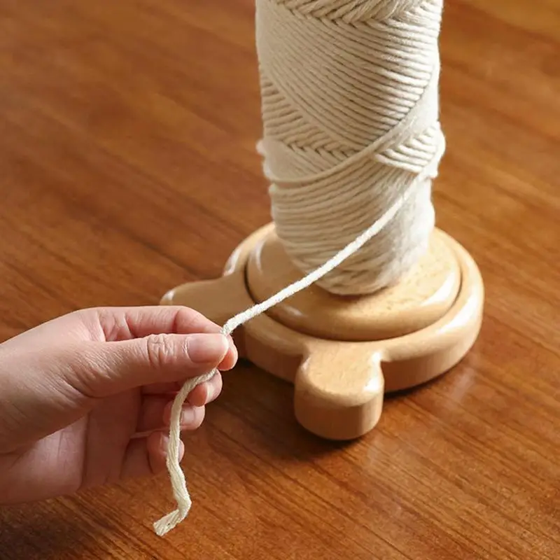 Bobinoir à Laine Support Pelote Laine En Bois - Pour Tricot Et