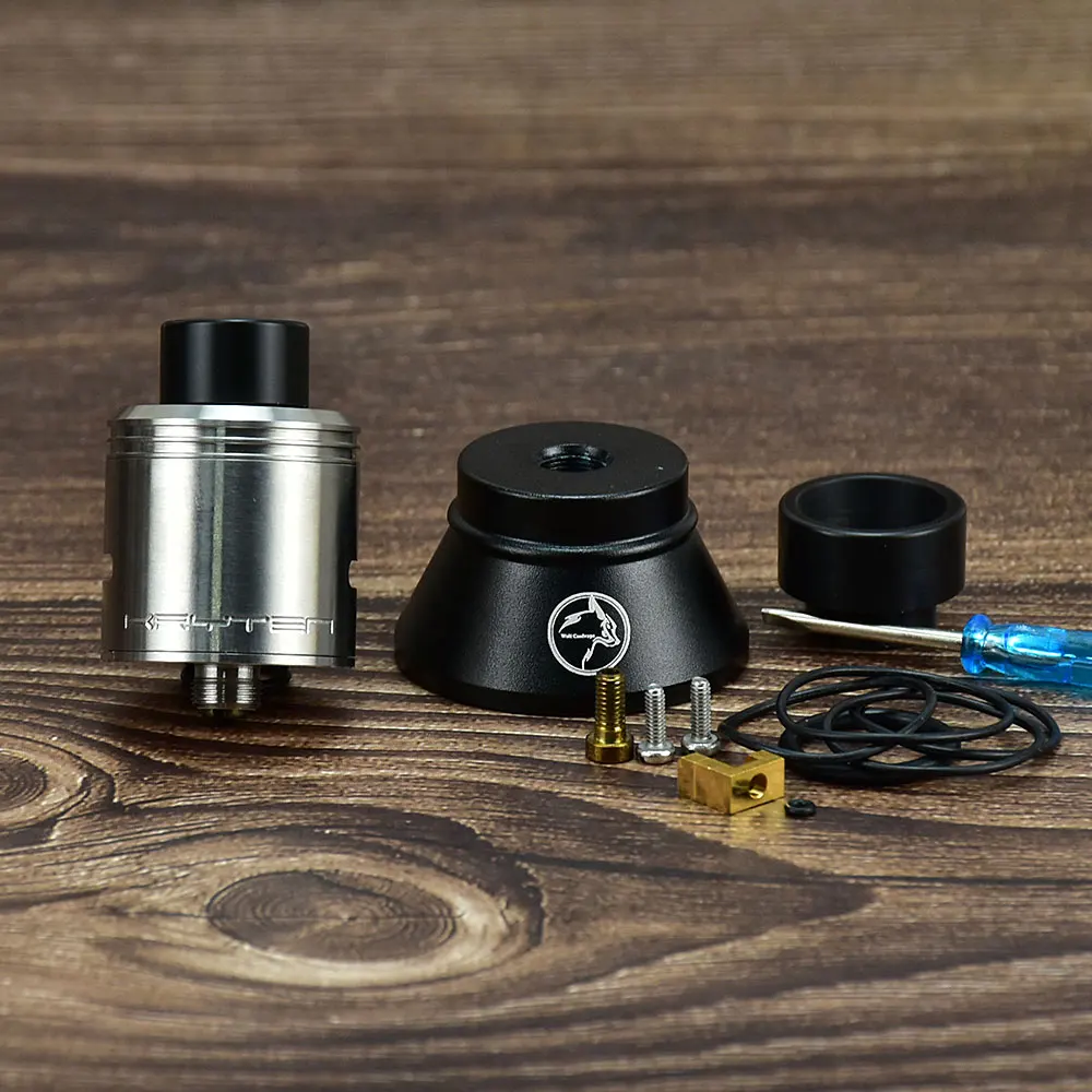 

VAPE KRYTEN RDA HADALY rda Kryten 24 RDA Vape 1:1 Dual Coil RDA 316ss RDA Rebuildable Vape Atomizer with Squonk Pin