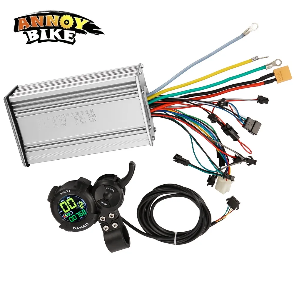 Kit Contrôleur Moteur Vélo électrique 36V-60V 450W-500W - Sinusoidal, écran LCD Couleur SL100 - Pour Scooter, VAE