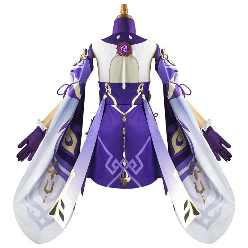 Genshin Impact Keqing Traditional Dress Cosplay Costume
