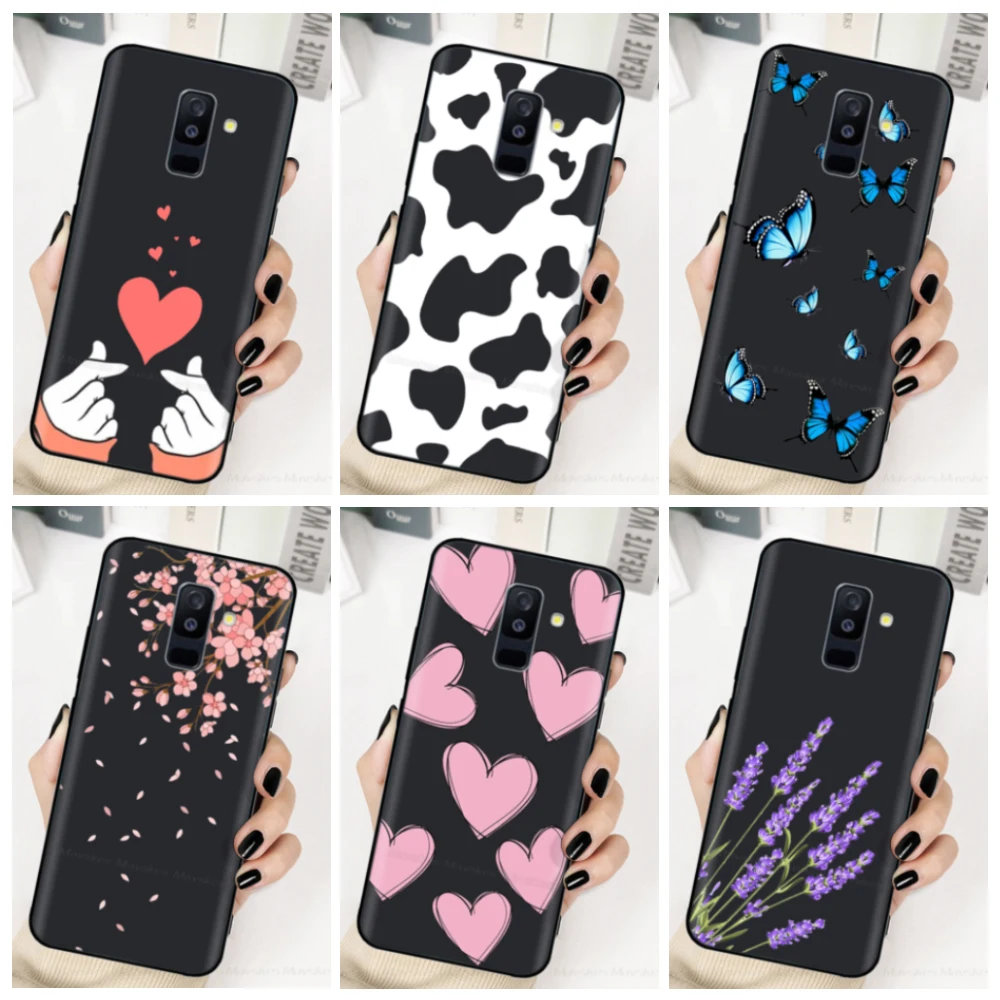 For Samsung Galaxy A6 2018 Case Sm A600 A600F Silicone Soft Tpu Back Cover For Samsung A6 Plus A6+ 2018 A605F Funda Cartoon