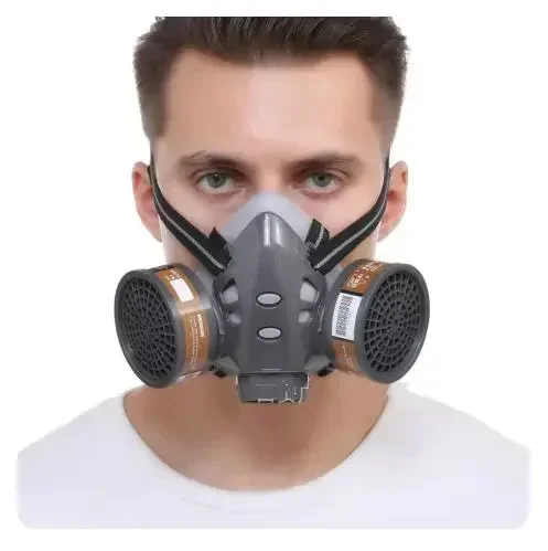 RespiratorFull Face Gas Mask With Safety Glasse Spray Paint Chemical Pesticide Decoration Formaldehyde With Filter