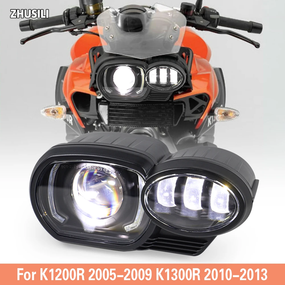 Motorcycle-LED-Headlight-For-BMW-K1200R-2005-2009-K1300R-2010-2013-High ...