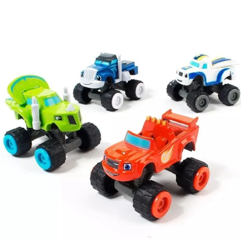 Blaze Monster Machines Anime Figure pour enfants, plastique, alliage déformé, robot, voiture, jouet, modèle de figurine d'action, jouets pour enfants, cadeaux de Noël