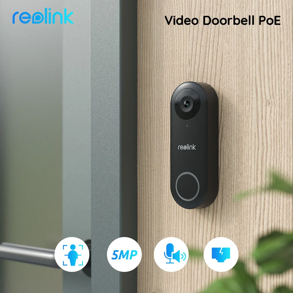 Reolink Video Doorbell Poe Smart 2k+ Wired Poe Video With