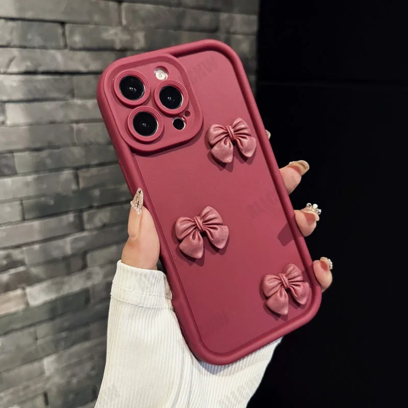 Cute 3D Butterfly Silicone Phone Case with Camera and Anti-Drop Protection