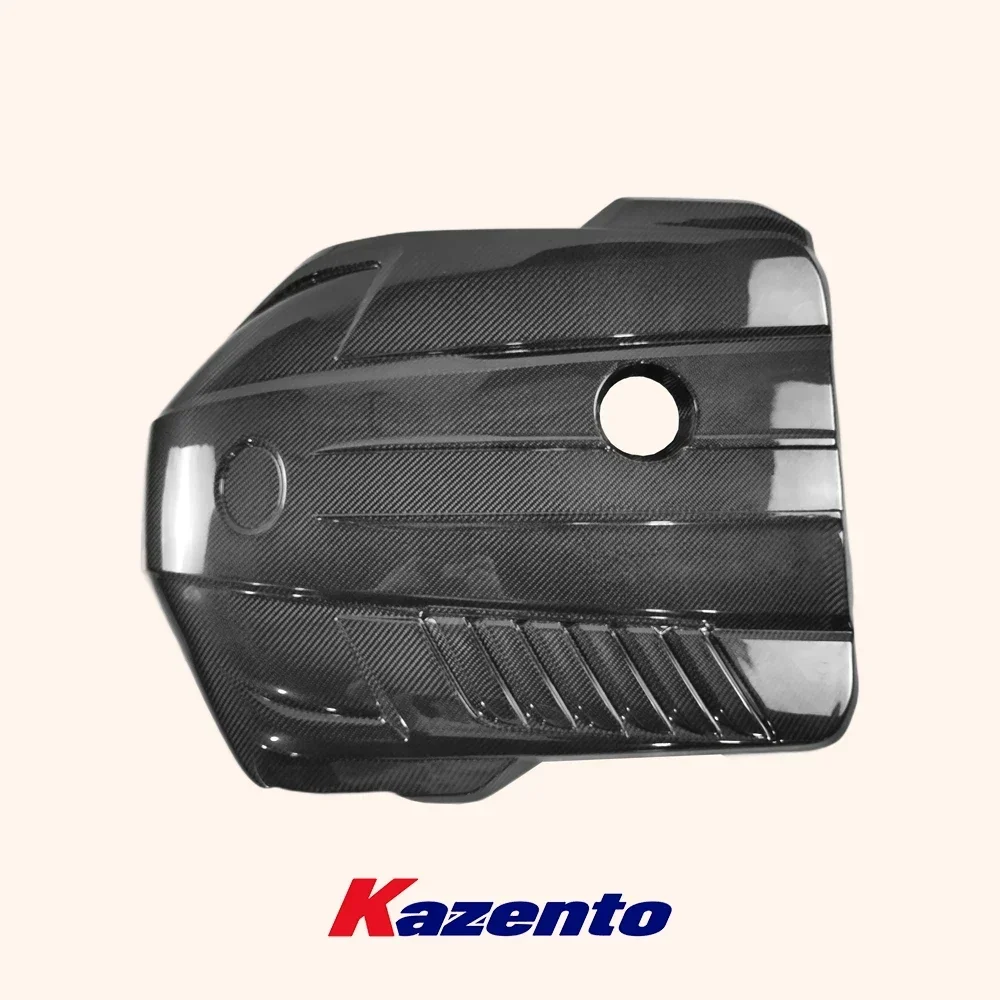 Carbon Fiber KZ Style Hood Bonnet Engine Trim Cover Plate For TOYOTA Supra A90 -