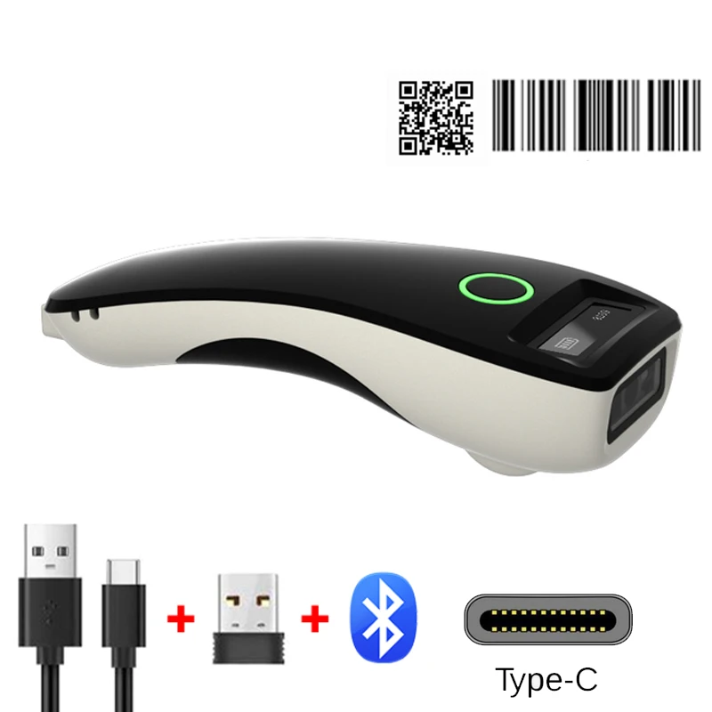 Barcode Scanner w6 C70 sem Fio 1d 2d Cmos Usb Bluetooth Mini Leitor qr de Bolso para Ios Android Windows para Pagamento Móvel