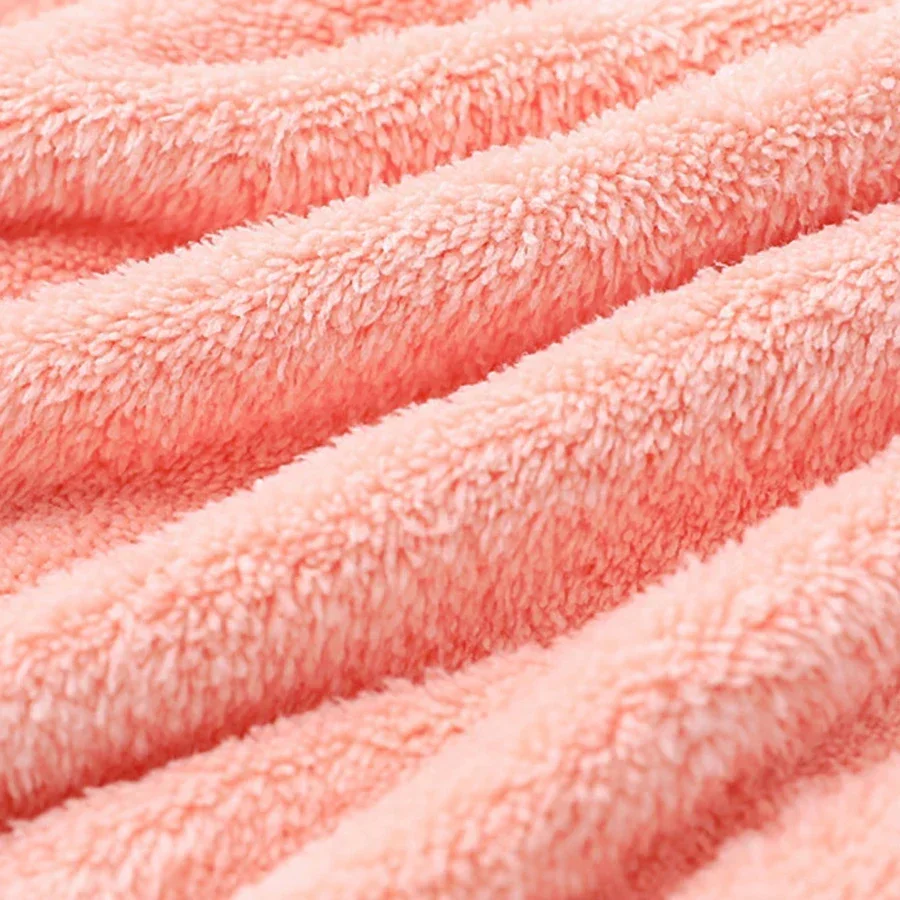 Baby Bathrobe Infant Bath Towel Boy Girl Blankets Swaddle with Hood Cartoon Coral Fleece Towel Blanket Newborn Kids Bedding - 5