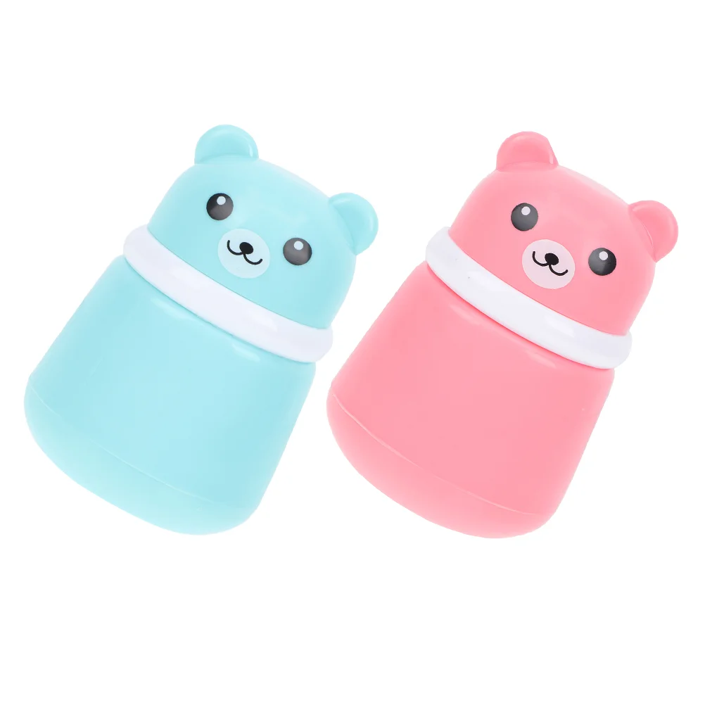 

2 Pcs Powder Puff Box Storage Container for Baby Kids Case Makeup Milk Infant Plush Pp Talcum Child Plastic