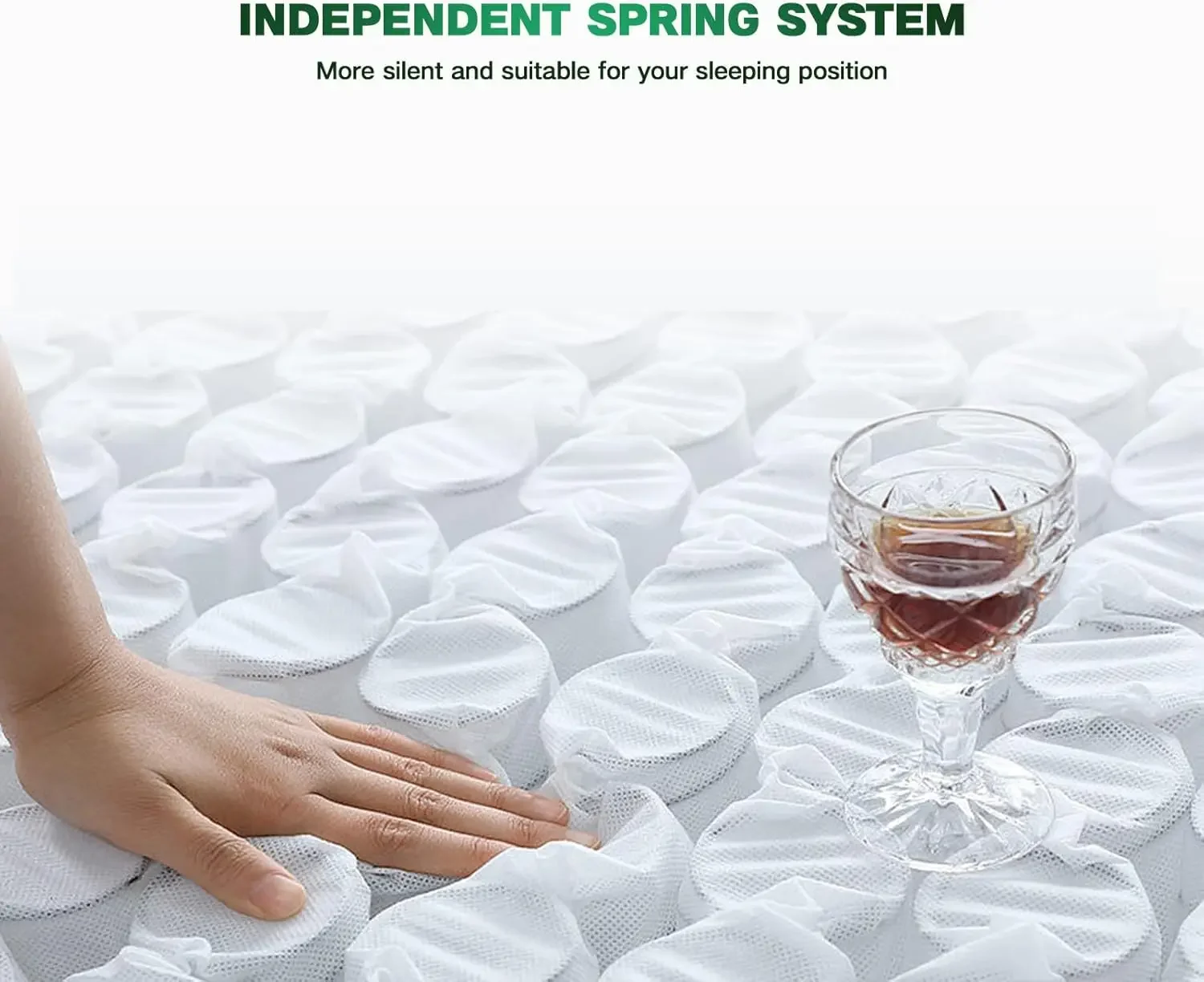 Full Size Mattress, 10 Inch Innerspring Hybrid Mattress in a Box with Memory Foam , Medium Firm Mattress Strong Edge Support