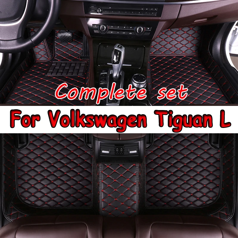 

Автомобильные коврики для Фольксваген Tiguan L PHEV 2019 2020 2021 2022, индивидуальные накладки на ногу, задняя крышка, аксессуары для интерьера
