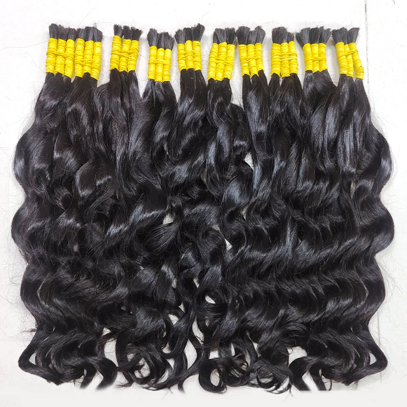 Mega Hair Cabelo Humano Natural Vietnam Remmy Virgin Hair Bulk Kinky Curly Unprocessed Raw Virgin Human Extensions