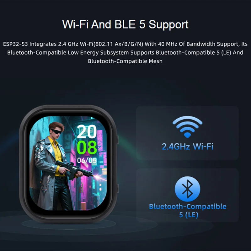 รูปสินค้า หุ่นยนต์สนทนา AI บอร์ด ESP32-S3 หน้าจอสัมผัส AMOLED