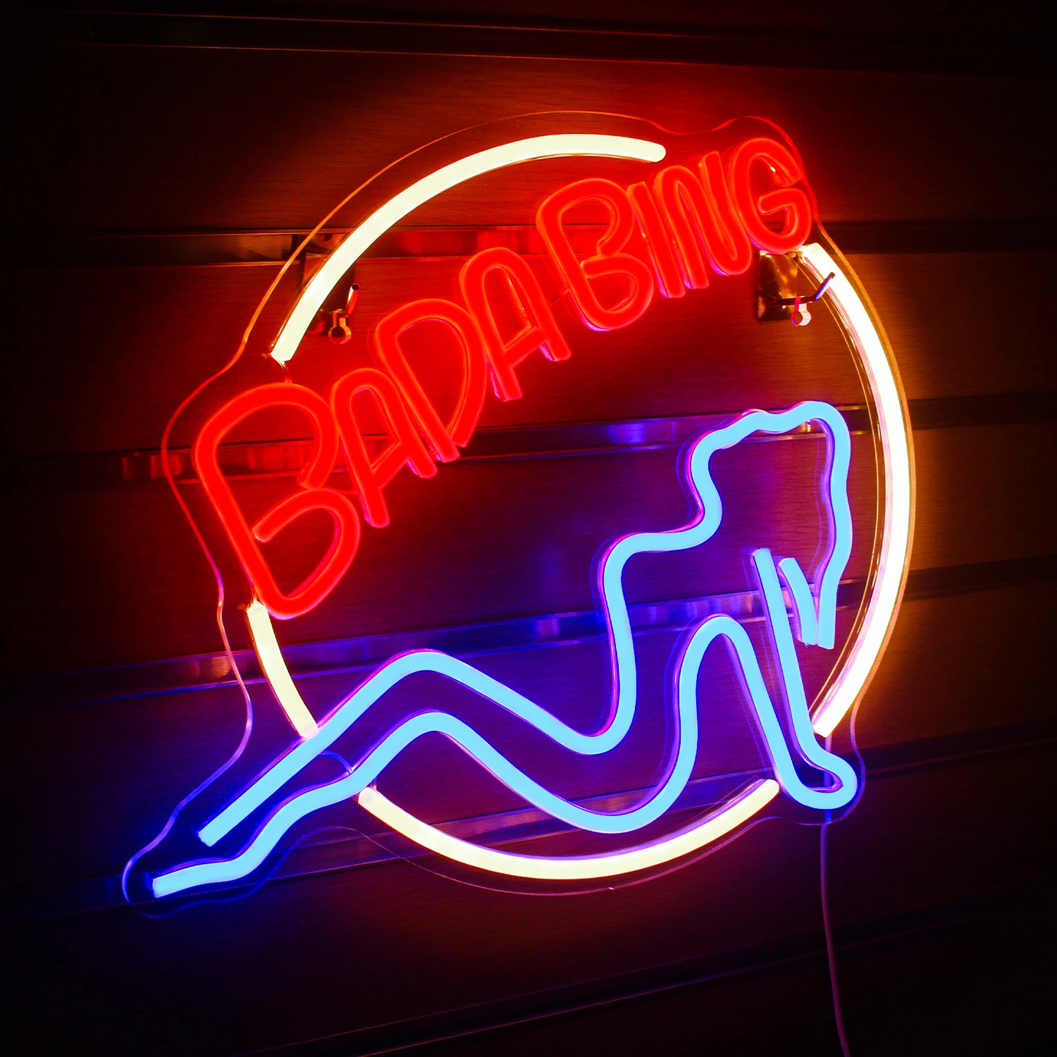 Neon Signs Bada Bing Girl Beer Bar Home Art Neon Light Glass Neon