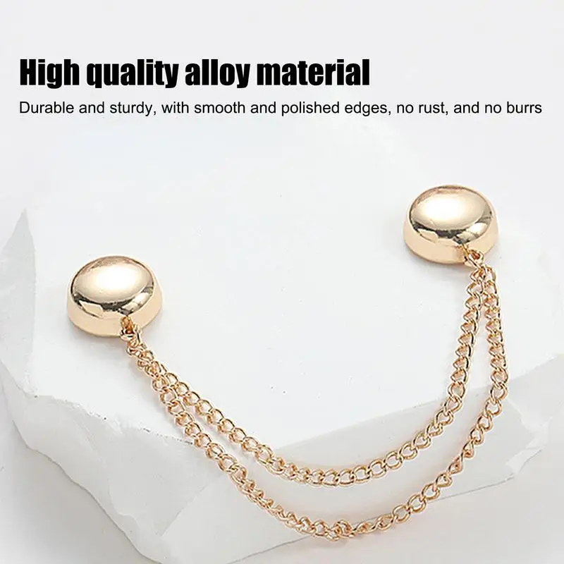 Multi-Functional 4Pcs/Set Magnetic Clothing Clips Magnet Brooch Boutonniere Pins Delicate Clothing Skirt Pants Accessories 4