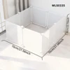 DIY Pet Cage Household Indoor Easy Installation and Easy to Remove Dog Fence Guinea Pig Isolation Net Dog Cage Cat Cage Rabbit Fence Free Assembled Turtle Activity Area Grids Blocking Net Without Punching 2